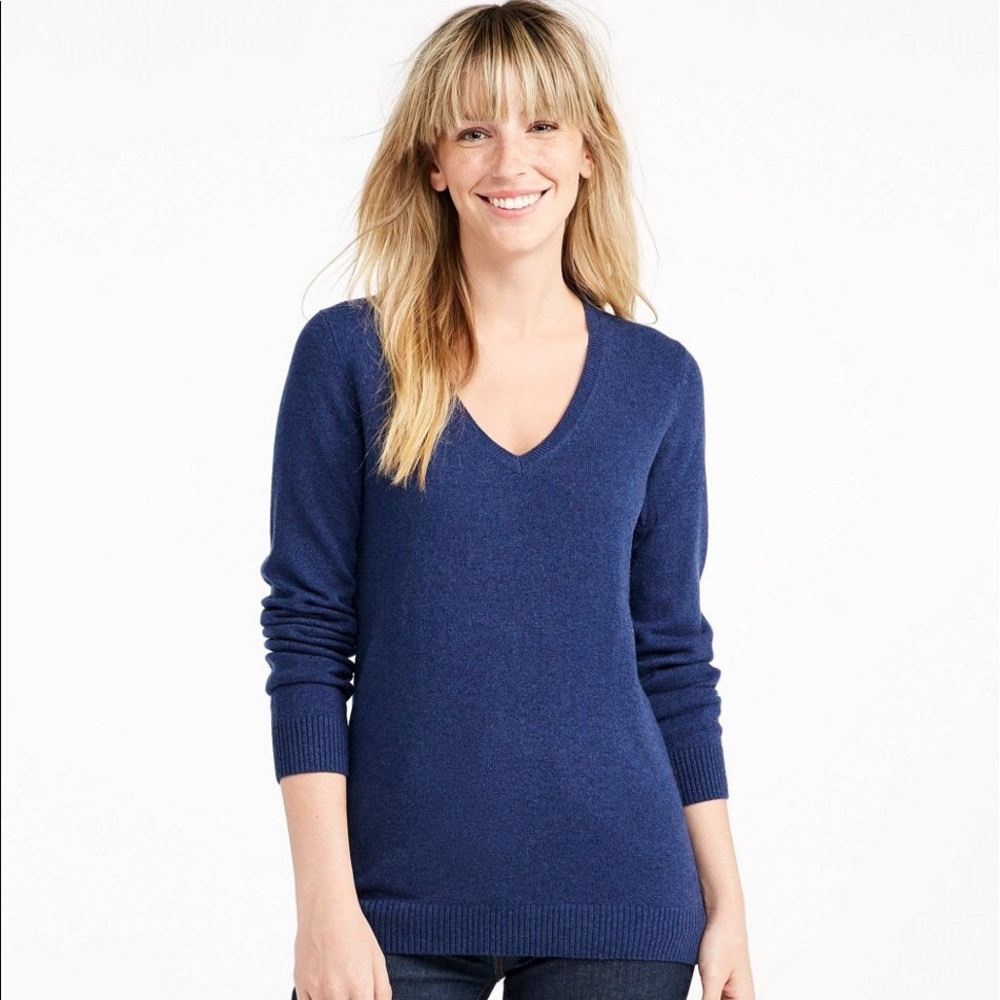 L. L. Bean Blue Cashmere Sweater (Women’s)